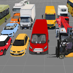 3D models of cars, trucks and buses
