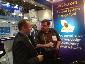 Security designers and installers visit JVSG booth at London exhibition