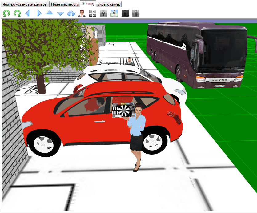Рис. 12. 3D Вид с камеры