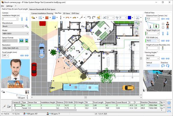 Integration of Bosch cameras into IP Video System Design Tool