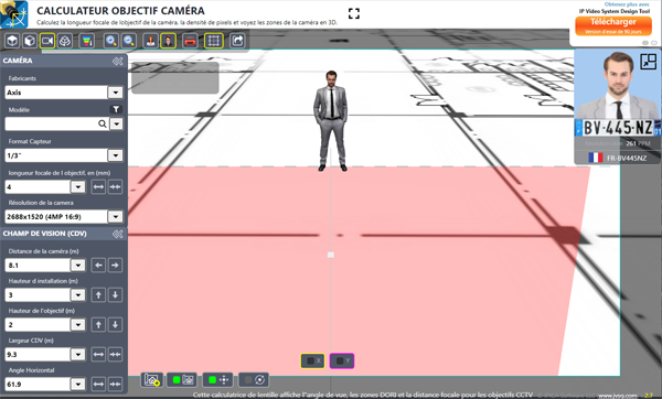 calculateur angle de champ