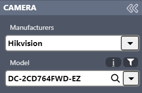 Camera manufactures in the Lens Calculator