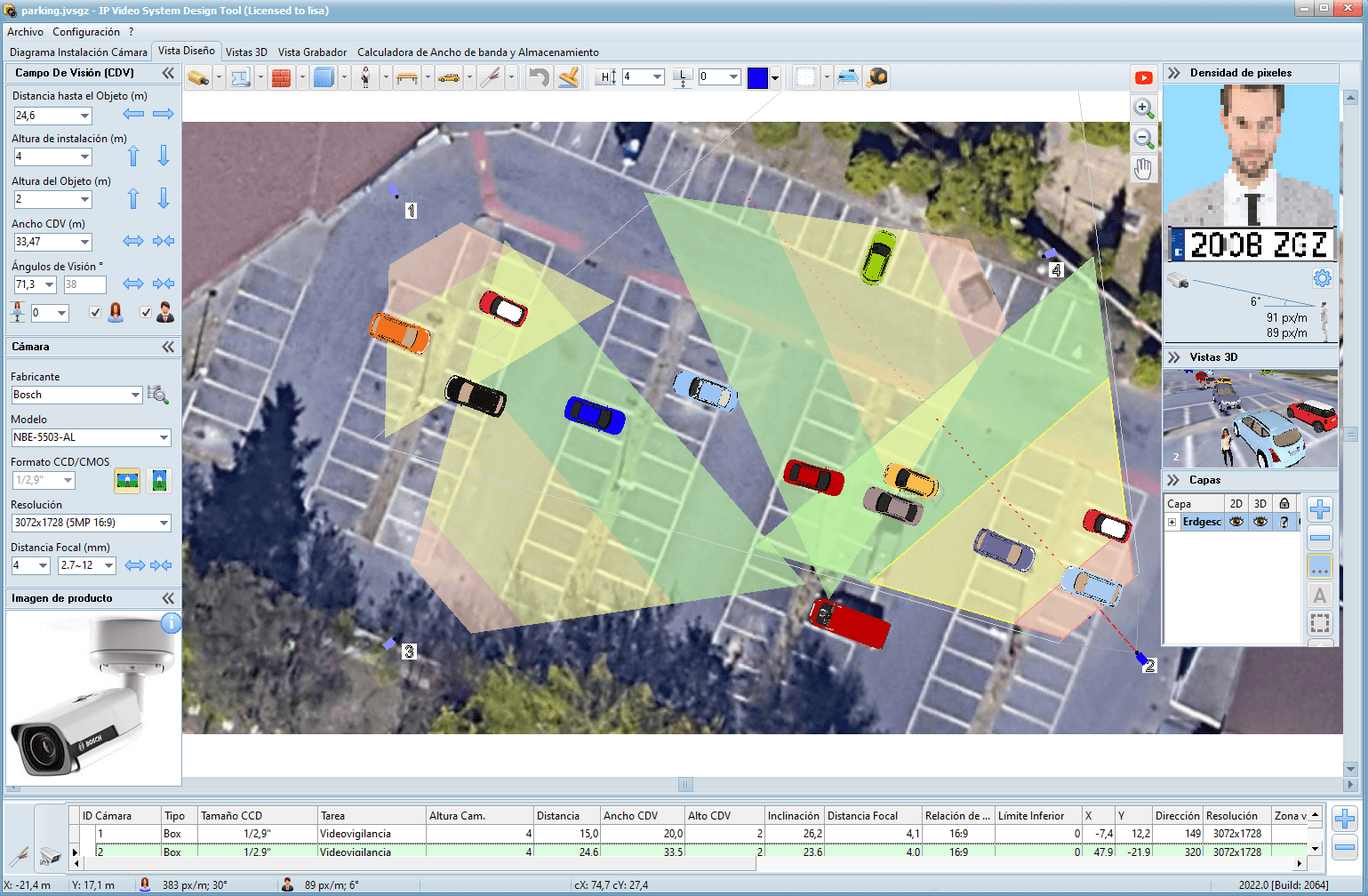 estante pastel apagado Herramienta de diseño para el Sistema de vídeo IP