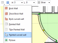 Curved walls are supported