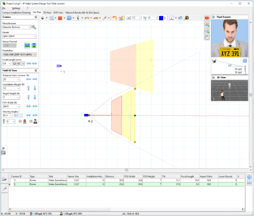 pixel desnity calculation using jvsg tool