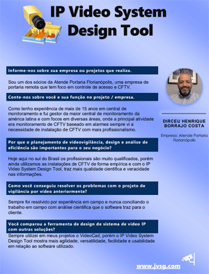 Estudo de caso software de design de CFTV - JVSG