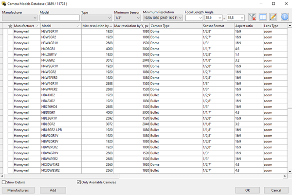 security camera database jvsg