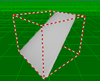 Tilted surface on 3D view